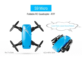S9HW Mini Quadcopter s kamerom S9 No Camera RC Drone sklopivi Visina zadržavanje WiFi FPV džep neradnik VS CX10W 2020