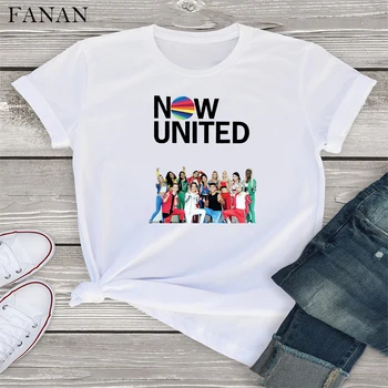 Sada United Women T-shirt 2020 Summer estetski moda majica grafički print bijele majice Street Rap majice Harajuku Odjeca Tee