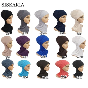 Siskakia dna оголовье za žene etnička povez arapski muslimanski modalnog pamuk HeadWrap Cap s turbanom hidžab pribor za kosu šal