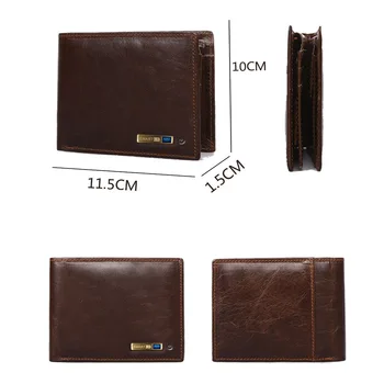 Smart torbice visoke kvalitete muški novčanici držač kartice novčanik od prave kože muškarci torbice muški luksuzni brand mali džep torba za novac