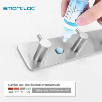 Smartloc od nehrđajućeg čelika magnetski kuka ručnik kaput kupaonica kuke vješalica za odjeću visi pohranu organizator pribor