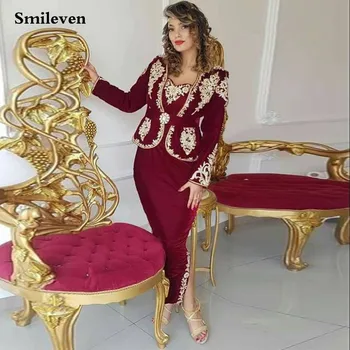 Smileven Peices Karakou alžirske kaftan Sirena večernje haljine udaljiti zonu prom haljina elegantna Dubai haljinu za posebne prigode