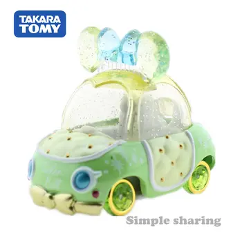 Takara Tomy Tomica Disney Motors Jewelry Way Ribonet Tinkerbell Car Toy Diecast Anime Figure Carriage Model Kit Zabavne Mini Lutke