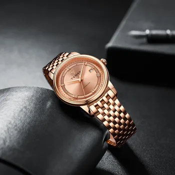 TESEN Top Brand luksuznih mens automatski mehanički sat na 50 m vodootporan svakodnevne poslovne ručni sat od nehrđajućeg čelika