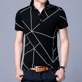 Thoshine Brand Ljeto Muškarci Moda Polo Majica Pamuk Predložak Za Ispis Slim Fit Majice Muške Prozračni Camisa Polo
