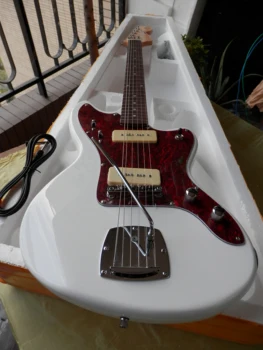 Tvornica običaj visoke kvalitete stvarna slika Bijeli Jaguar električna gitara 9yue23