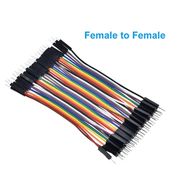 TZT 400pcs Jumper Wire Dupont Cable line 3P-3P 2.54 mm Male to Male , Male to Female , Female to Female 10cm za Arduino