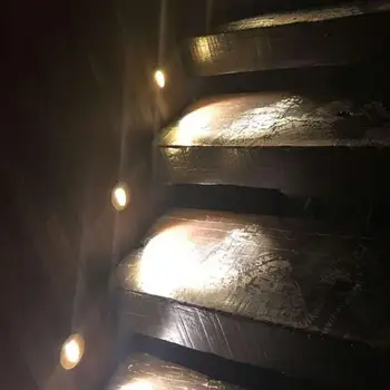 Ugrađeni led zidne svjetiljke zidne svjetiljke 1.5 W AC85-265V ugrađeni led stepenice svjetiljke stubište hodnik zidna lampa nožna