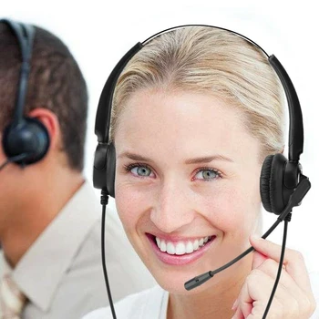 USB žičani call centar шумоподавляющие slušalice Mute slušalice sa mikrofonom online konferencija za računala za Skype