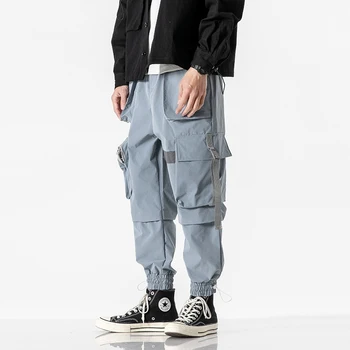 Vanjska odjeća Man Trkač hlače bočni džepovi u slobodnom stilu hip-hop Muške sportske hlače moda 2020 High Street svakodnevne hlače hlače