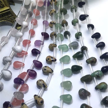 Veleprodaja prirodnog kamena cut-perle pribor слезные kapi oblik 6x9 mm maleni Kristal DIY Gem perle za izradu nakita narukvica