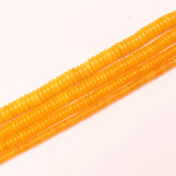 Veleprodaja žute jades Rondelle Loose Beads 15