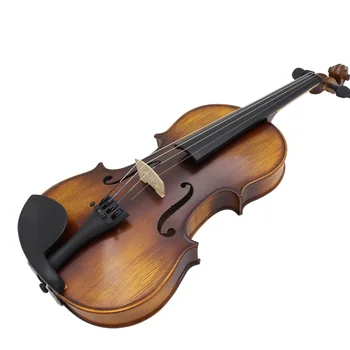 Violina SLADE AV-508 4/4 potpuna akustična Violina Violina komplet masivnog drveta mat izgleda crno stablo je prednja ploča 4-gudački instrument