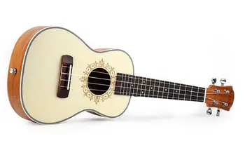 Visoka kvaliteta 26 inča ukulele 4 najlon žice Havajski сапеле mini akustična gitara Uku gitaru koncert Ukelele bijela Mahogan UK2601