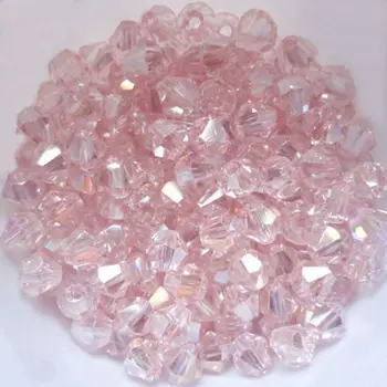 Visoka kvaliteta 4 mm 1000 kom. AAA Beacon upscale austrijski perle, kristali pink AB boja pokriva nakit DIY #5301