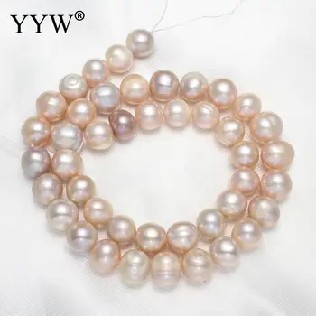 Visoka kvaliteta 9-10 mm prirodni slatkovodni biseri, perle, violet biseri su okrugli slobodan perle za DIY ogrlica Bracelat nakit