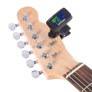 Visoka kvaliteta ammoon AT-02 električna gitara tuner Clip-on tri boje zaslon za gitaru kromatske ukulele univerzalni prijenosni