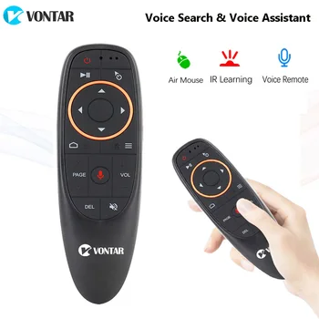VONTAR G10 G10S Pro Voice Remote Control 2.4 G Wireless Air Mouse Gyroscope IR Učenje za Android tv box HK1 H96 Max X96 mini