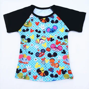Vruće Ljeto Prodati Dječak Mickey Poglavlje Štampanih Majica Djeca Mlijeko Svila Реглан Majica Dječak Crtani Boutique Odjeća