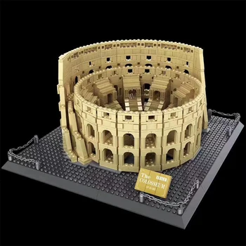 Wange Arhitekture Amphitheatrum Flavium Colosseo Building Blocks Bricks Classic Model Skyline Kids Toy Compatible Legoinglys