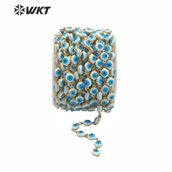 WT-RBC182 WKT biljka veleprodajna cijena lanac za nakit uroke krunice pad nafte lanca moda plava DIY nakit lanca