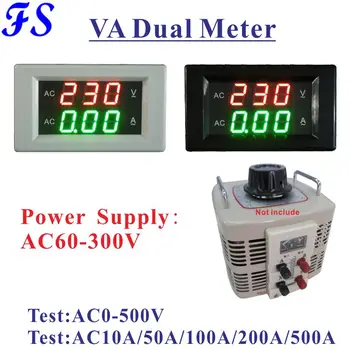 YB4835VA AC Napon Ammeter for Single Phase Variac AC 10A 50A 100A 200A 500A 1000A Volt Amper Panel Metar AC 0-Napon 500V Meter