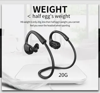 ZEALOT H6 sportske bežične slušalice vodootporni stereo Bluetooth slušalice s mikrofonom za smartphone radi teretana slušalice