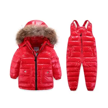 Zima 2018 Dječje odjeće patka dolje kaput za dječje odjeće djevojke odjeća duga jakna tijelo + Tijelo, odjeća postavlja dječaka
