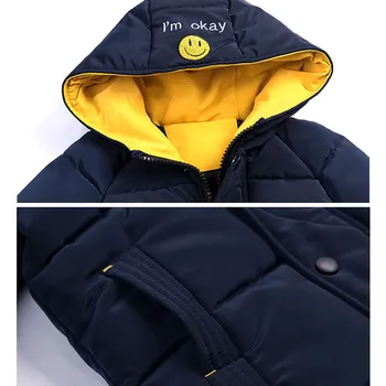Zimska jakna Dječja odjeća dječaci debelo pamuka kaputi -30 stupnjeva 3-15 godina pero kaput s kapuljačom dječaci jakna 2019 Snježne odijevanje