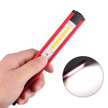 ZK20 COB fenjer radna svjetiljka prijenosni Baklja USB punjenje lanterna ugrađena baterija s magnetom držač olovke crveno svjetlo lampe