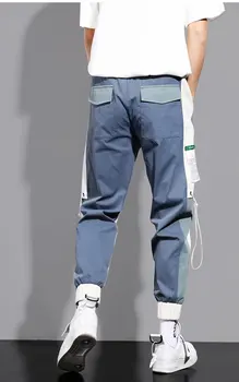 Джоггеры Muške hlače 2020 svakodnevni ulični odjeća Harajuku slobodan hlače moda Japan moda elastičan pojas Muška odjeća uske hlače
