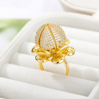 Переключаемые prsten lotos za žene poslastica za vjenčanje nakit rose gold podesiva par prsten najbolji prijatelj pokloni Bague Femme 2021 BFF